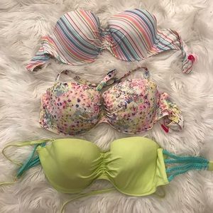 Lot of 3 VS bikini tops